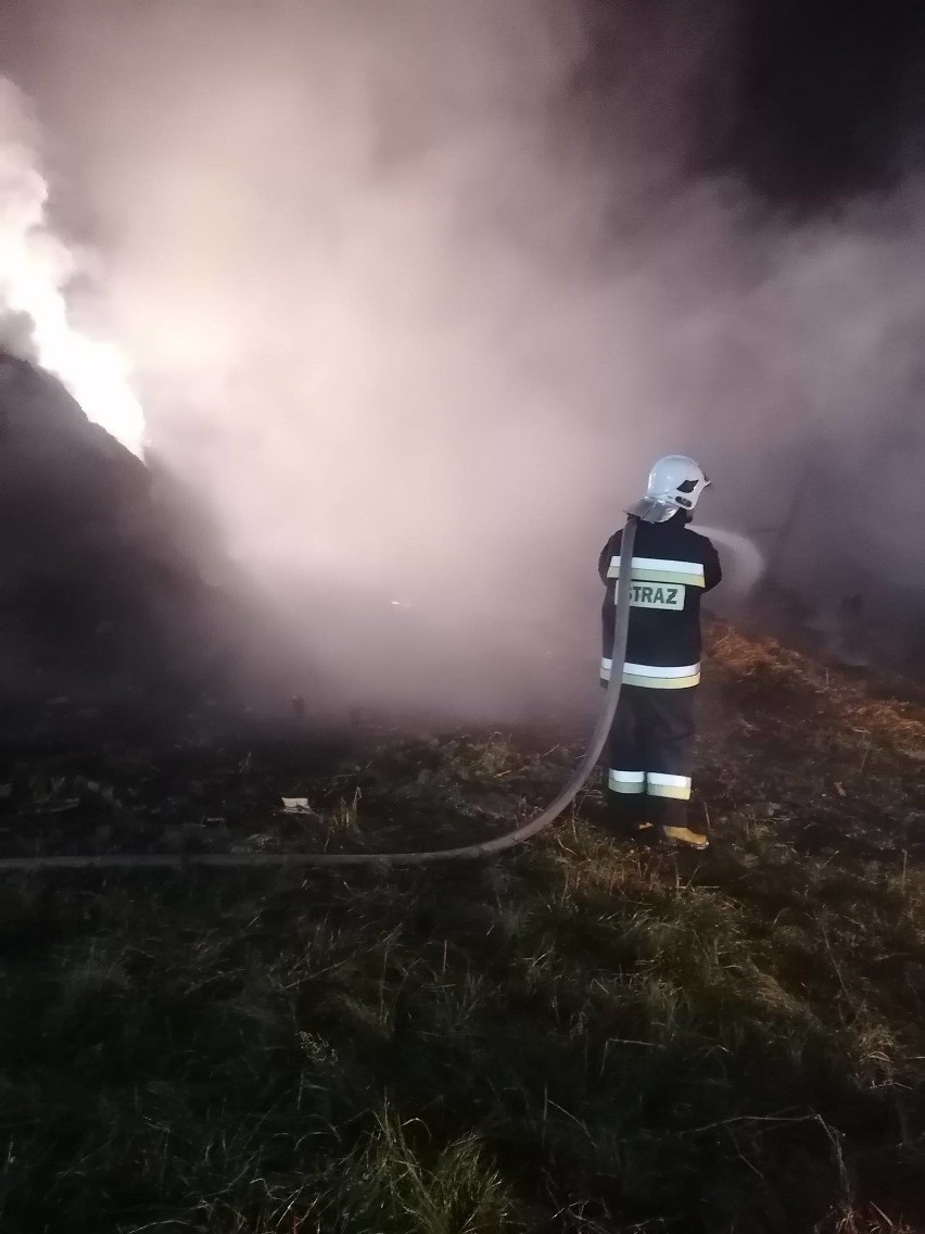 Pożar stodoły w gminie Gidle. Przyczyną było podpalenie