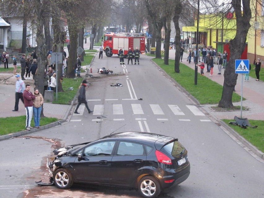 Około godz. 19 na skrzyżowaniu ul. 1 Maja z Mickiewicza w...