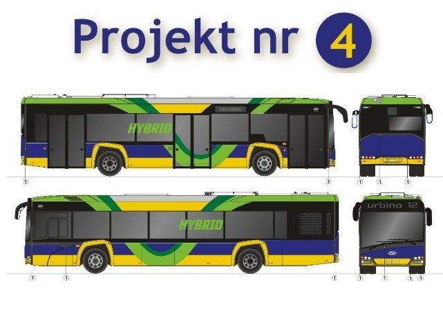 Jak pomalować nowe autobusy? Zobacz 5 propozycji i zagłosuj