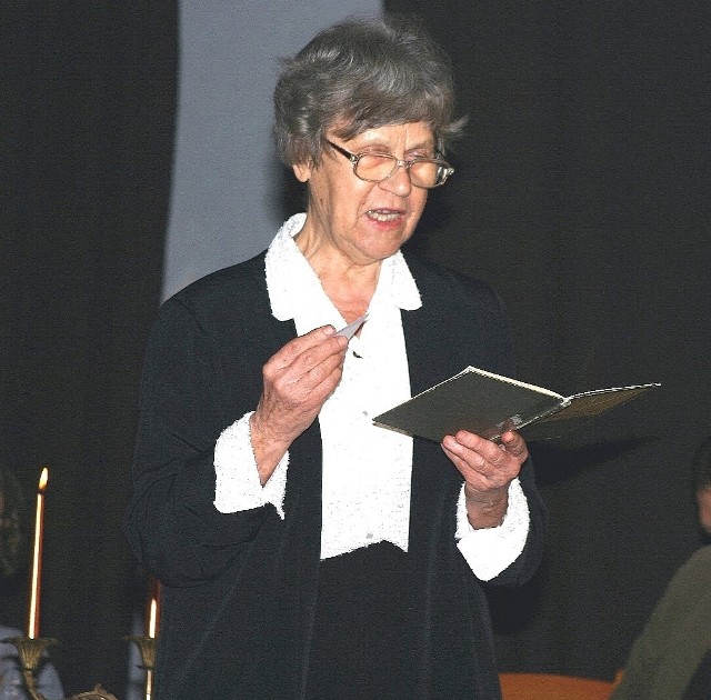 Kazimierzanka Emilia Molska czytała wiersz "Prospekt" Wisławy Szymborskiej.