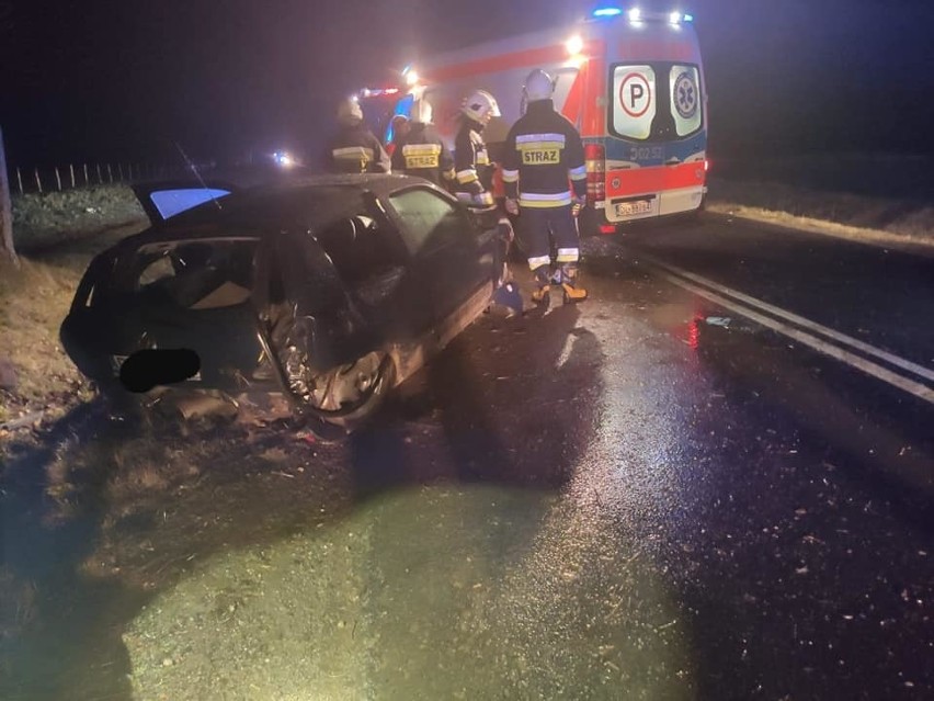 Śmiertelny wypadek pod Złotoryją. Jedna osoba nie żyje, trzy są ranne (ZDJĘCIA)