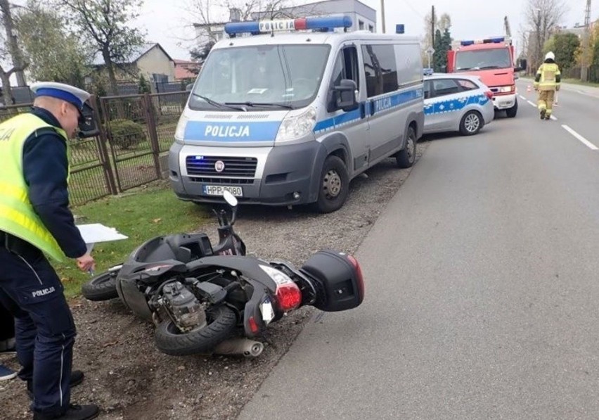 Wypadek motocyklisty w Piecach. Kierująca pandą wymusiła...