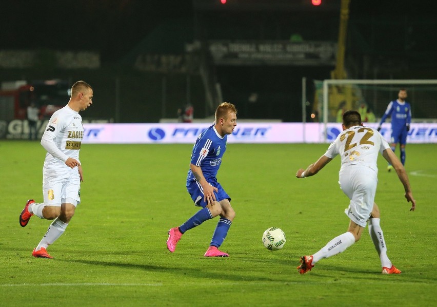 Zagłębie Sosnowiec - Miedź Legnica 1:0. Zagłębie obroniło fotel lidera