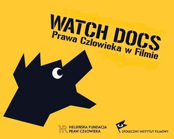 Logo festiwalu Watch Docs.