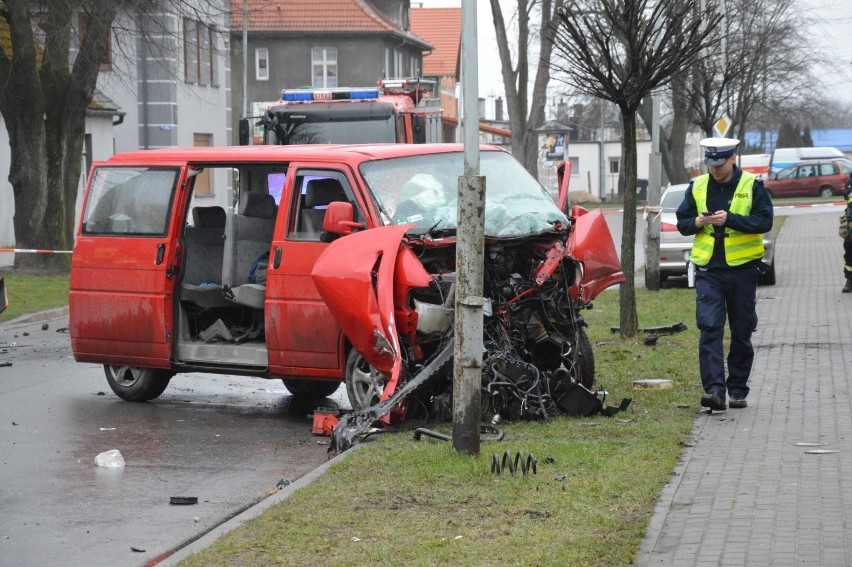 Wypadek busa w Lęborku