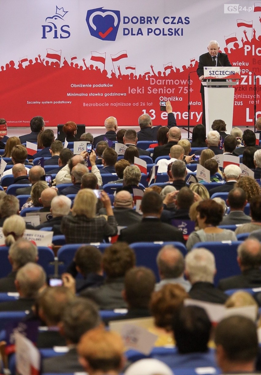 Konwencja PiS i wystąpienie Jarosława Kaczyńskiego. W tym roku będą się w Szczecinie budować duże statki 