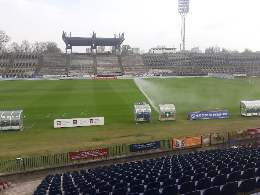 Trening Pogoni Szczecin przed meczem z Lechią Gdańsk