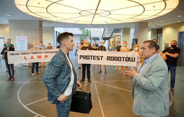Protest przedsiębiorców w Lublinie
