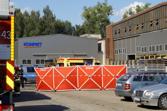 PIP informuje o okolicznościach  śmiertelnego wypadku w firmie Konmet w Redzikowie