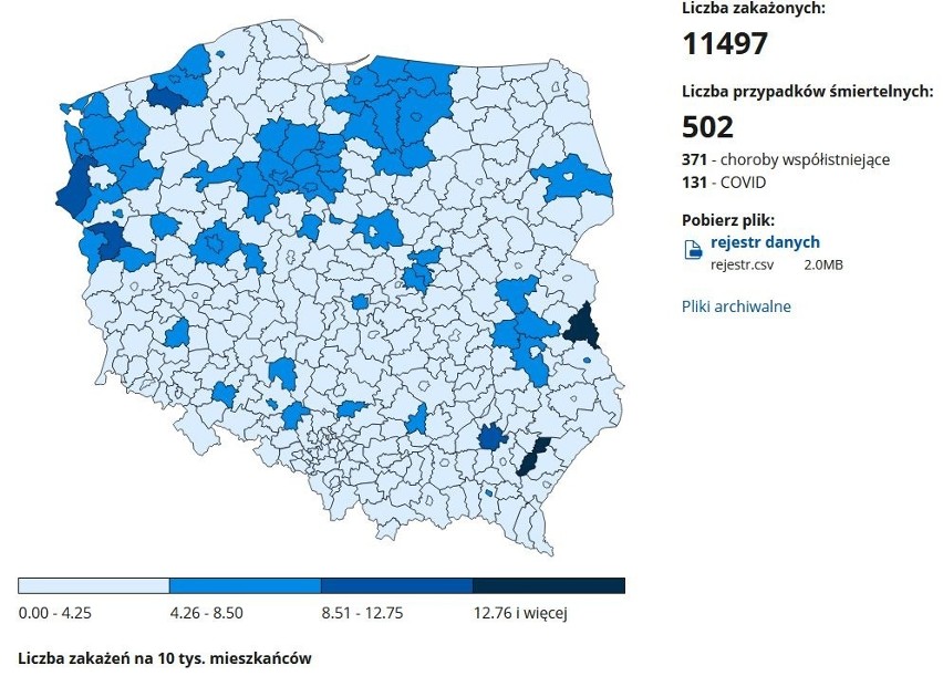 Koronawirus w Słupsku i powiecie słupskim. Mniej zakażeń, ale zmarło 8 osób [12.12.2020]