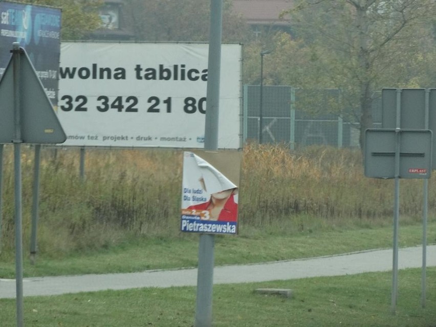 Plakaty wyborcze w Rudzie Śląskiej