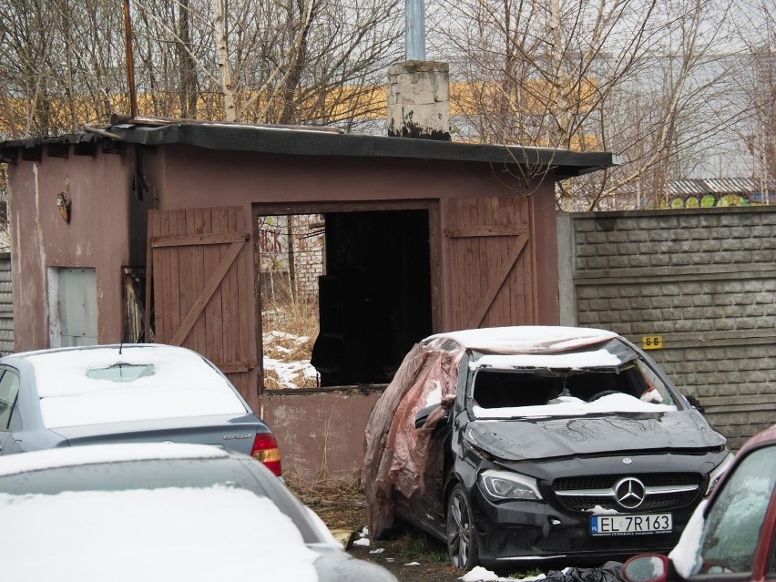 Śmiertelny pożar na Widzewie. Ogień w murowanym budynku. Zginął mężczyzna