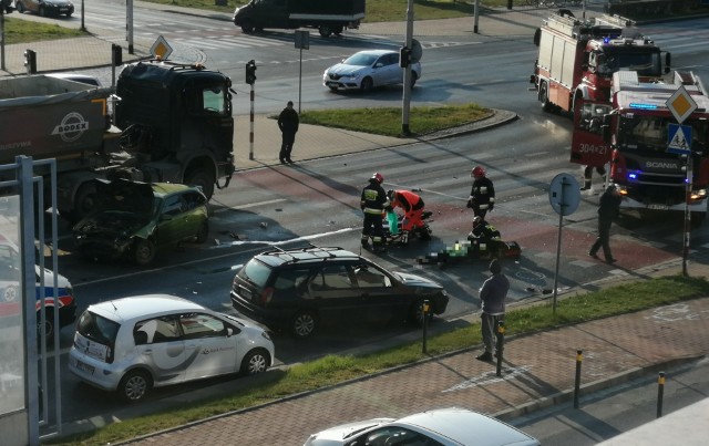 Wypadek na ulicy Klecińskiej
