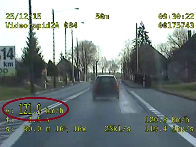 55-letni mieszkaniec woj. łódzkiego pędził swoim volkswagenem pona 120 km na godzinę. Lubuscy policjanci namierzyli go nieoznakowanym radiowozem. Stracił prawo jazdy na trzy miesiące, a na jego konto "wpadło" 10 punktów karnych. Ponadto będzie musiał zapłacić 500 zł. mandatu