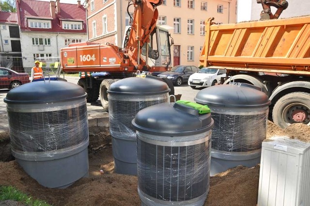 W zeszłym roku kosze podziemne zamontowano m.in. na ulicy Zamkowej