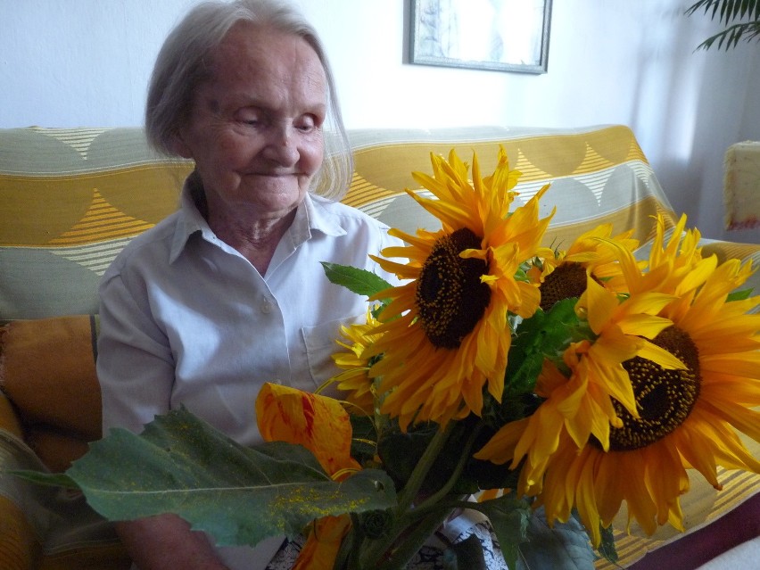 Maria Czajkowska w dniu 95. urodzin