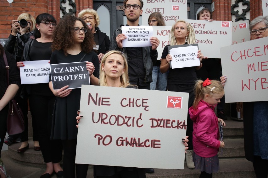 Czarny Protest w Słupsku.
