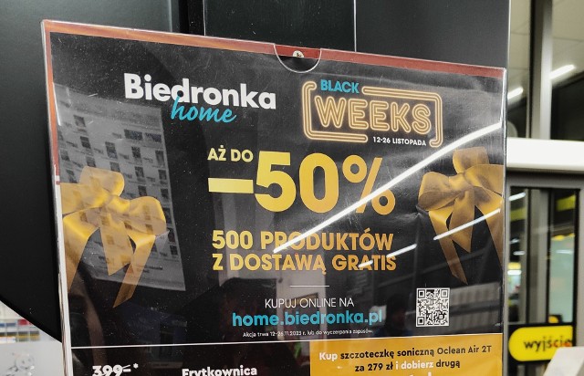 Black Friday w Biedronce i Lidlu to promocje, których nie spotkamy na co dzień. Wysokie rabaty, przeceny na popularne artykuły i promocje drugi produkt za 1 zł.
