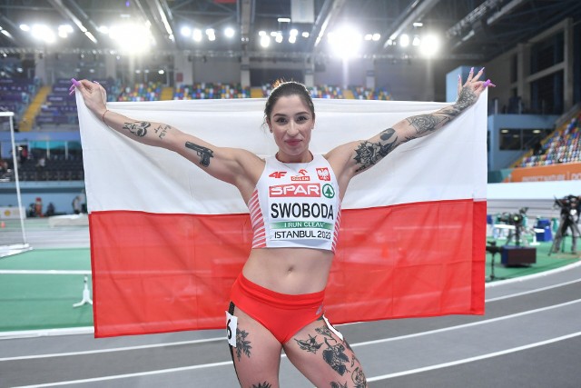 Ewa Swoboda w Halowych ME 2023 zdobyła srebrny medal
