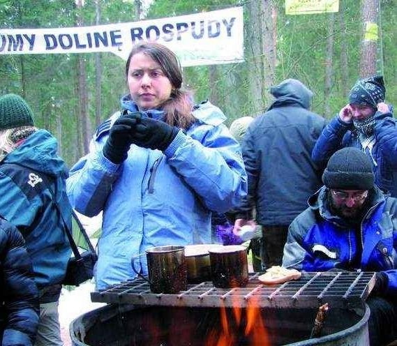 Protest ekologów przeciwko budowie obwodnicy Augustowa przez dolinę Rospudy