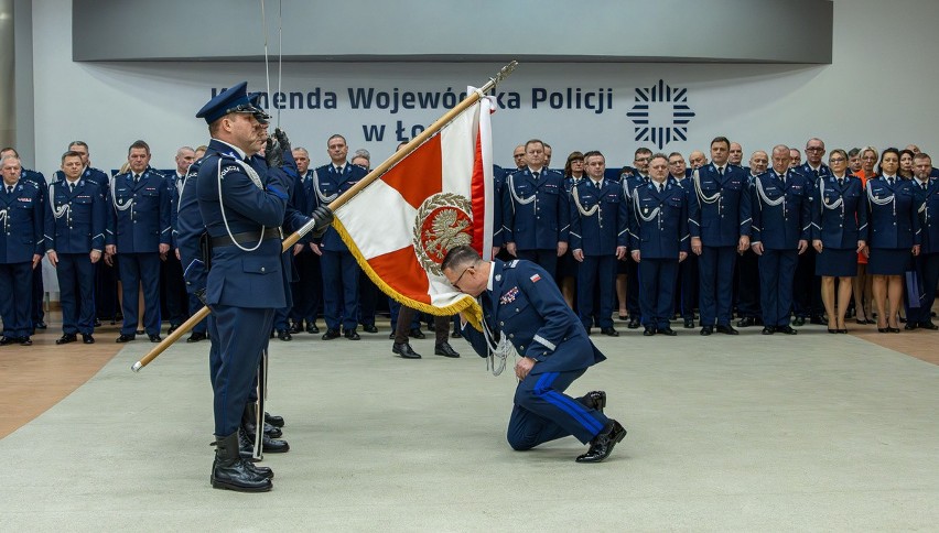 Zmiana Komendanta Wojewódzkiego Policji w Łodzi. Kto teraz będzie dowodził garnizonem łódzkiej policji? ZDJĘCIA