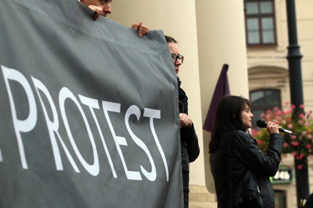 W środę w Lublinie odbył się Czarny Protest.