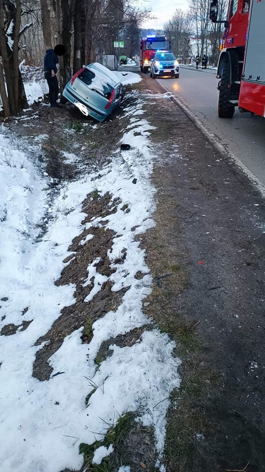 Moment nieuwagi i... nieszczęście na drodze pod Limanową