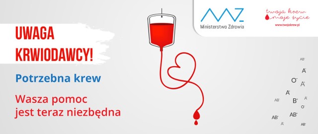 Z dramatycznym apelem do mieszkańców regionu świętokrzyskiego zwróciło się Regionalne Centrum Krwiodawstwa i Krwiolecznictwa w Kielcach. Brakuje krwi konkretnych grup, a jej brak stanowi zagrożenie dla życia.