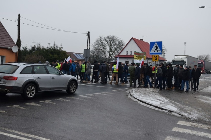 Protest rolników w Rychnowach na dk nr 22  [28.01.2019]