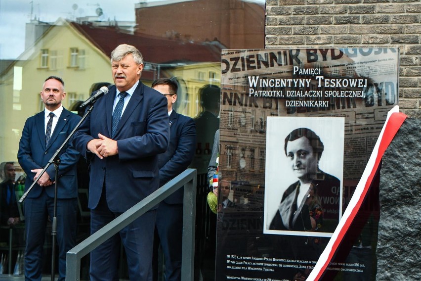 Odsłonięcie tablicy upamiętniającej Wincentynę Teskową,...