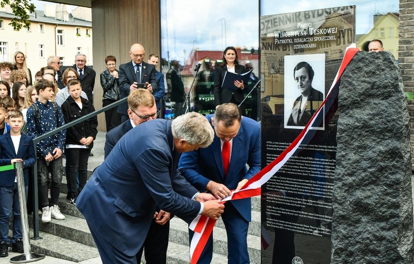 Odsłonięcie tablicy upamiętniającej Wincentynę Teskową,...