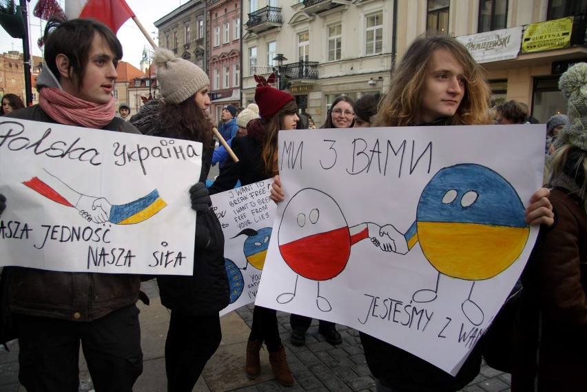 Marsz poparcia dla Ukrainy w Lublinie