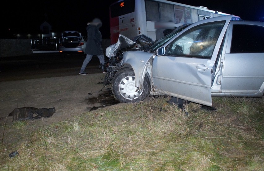 Wypadek samochodowy w miejscowości Duninowo koło Ustki