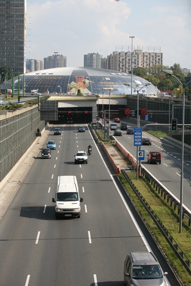 Tunel pod rondem w Katowicach