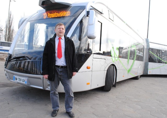 Dwa nowoczesne autobusy przegubowe solaris w ramach testów już woziły grudziądzan w marcu ub.r