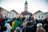 Białystok solidarny z Ukrainą. Mieszkańcy wyrazili swój sprzeciw wobec agresji Rosji na Ukrainę (zdjęcia)     