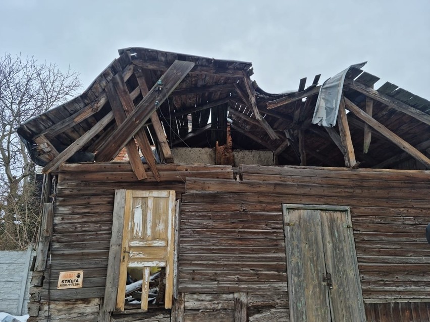 Skała - działania przy uszkodzonym dachu