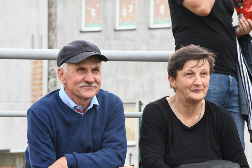 Kibice na meczu Nida Pińczów - Sparta Kazimierza Wielka.