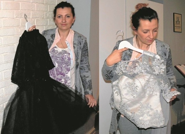 Czarne sukienki na bal maturalny były, są i będą modne - mówi pani Justyna. - Koronka jest dodatkiem z pięknym zakończeniem.