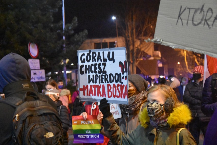 Protest w ramach Strajku Kobiet. Zakopane 6.11.2020