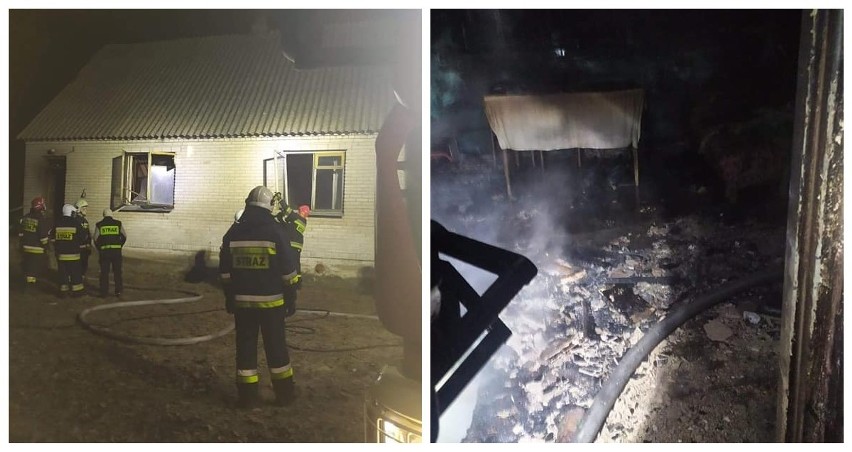OSP Nowokornino. Druh Piotr pomagał gasić ogień. Teraz sam stracił dom w pożarze. Trwa zbiórka na remont (zdjęcia)