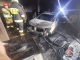 Podłęże w pow. chrzanowskim. Trzy samochody spłonęły w warsztacie mechanicznym. Pożar zaczął się od iskry ze spawarki