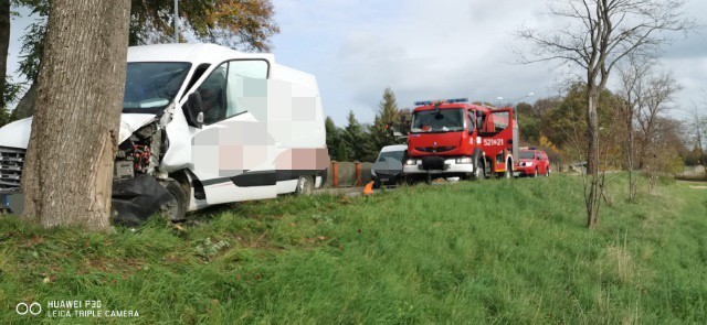 Do groźnego wypadku doszło na drodze w miejscowości Pieńkowo...