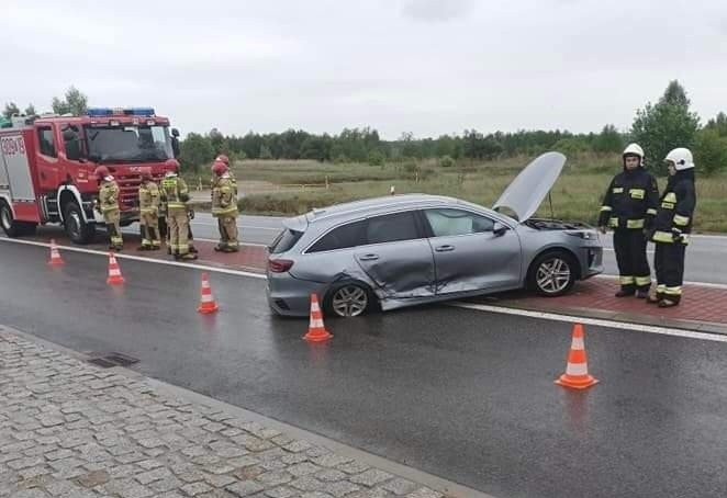 Na miejscu środowej kolizji w Daleszycach