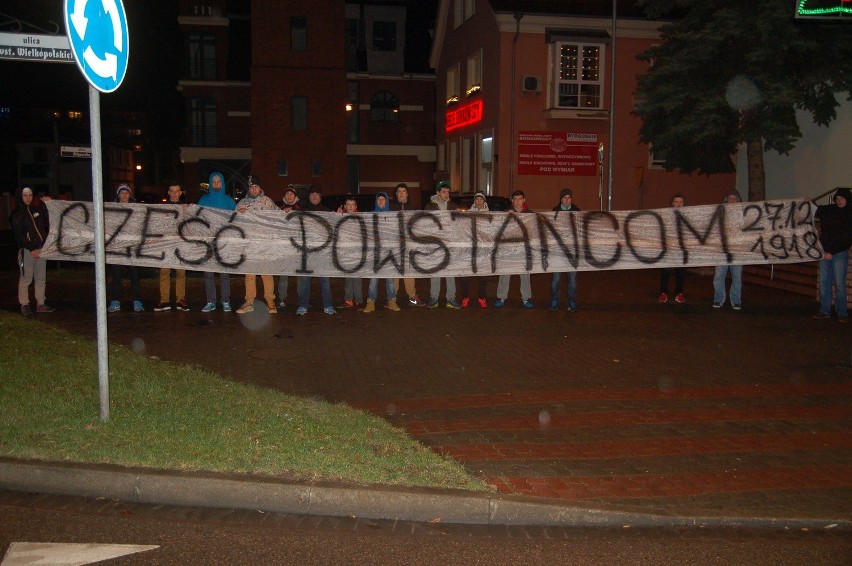 Manifestacja na ulicy Powstańców Wielkopolskich w...