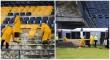 Ruszył demontaż siedzisk na starym stadionie przy ul. Twardowskiego. Trwają prace rozbiórkowe na "Paprikanie"