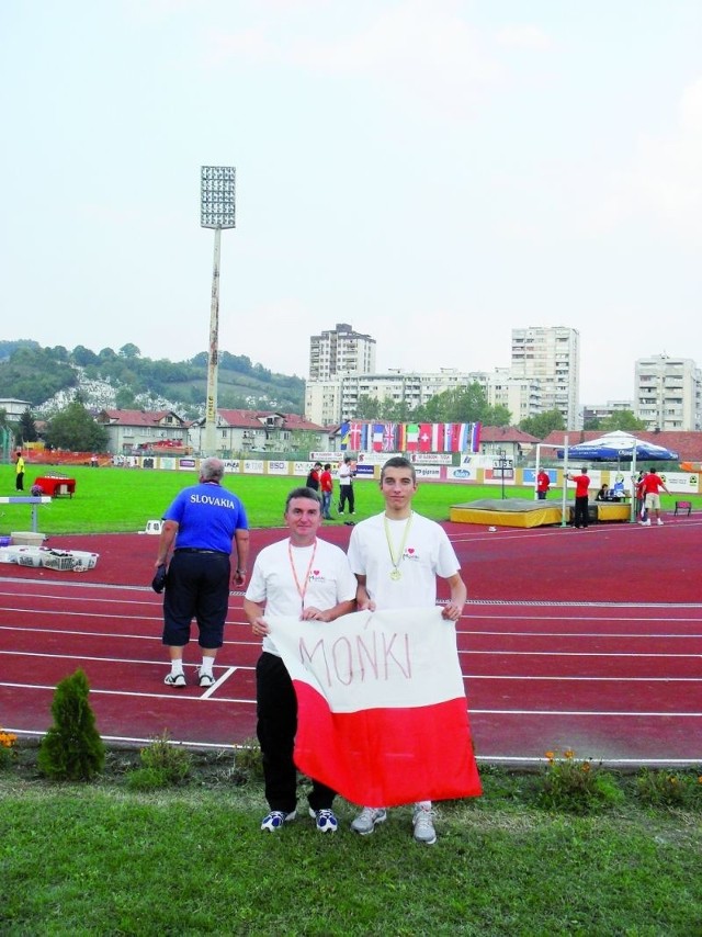 Pan Bogdan (z lewej) i Damian Roszko na międzynarodowych zawodach