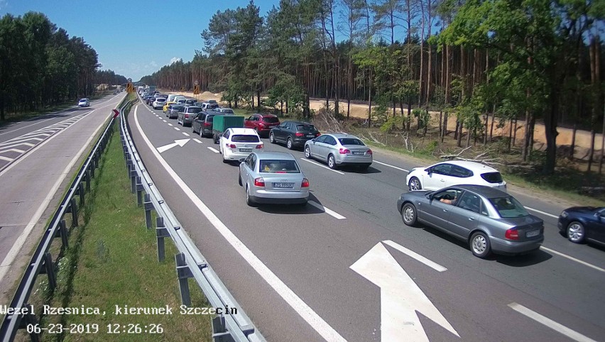 Ogromne korki nad morze i w drodze powrotnej w okolicy Szczecina