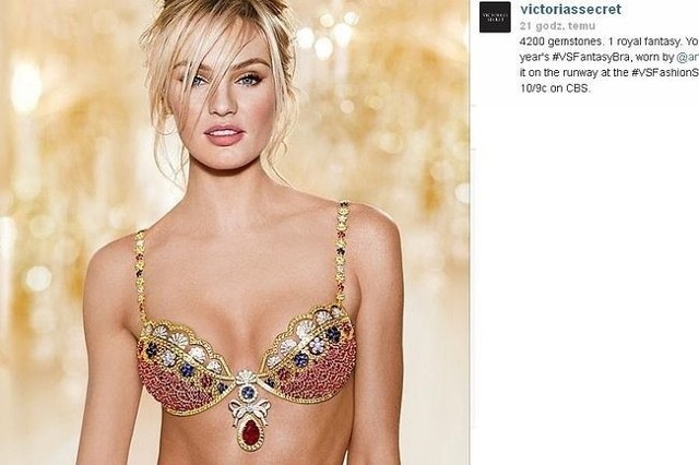 Candice Swanepoel w staniku za 10 milionów dolarów! (fot. screen Instagram)