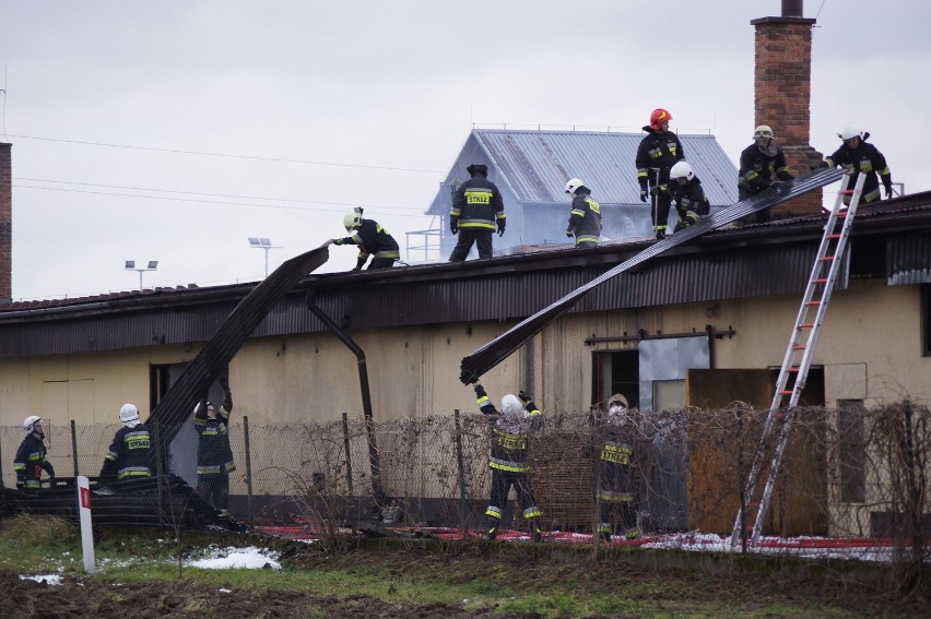 Łęg Tarnowski. Potężny pożar stolarni